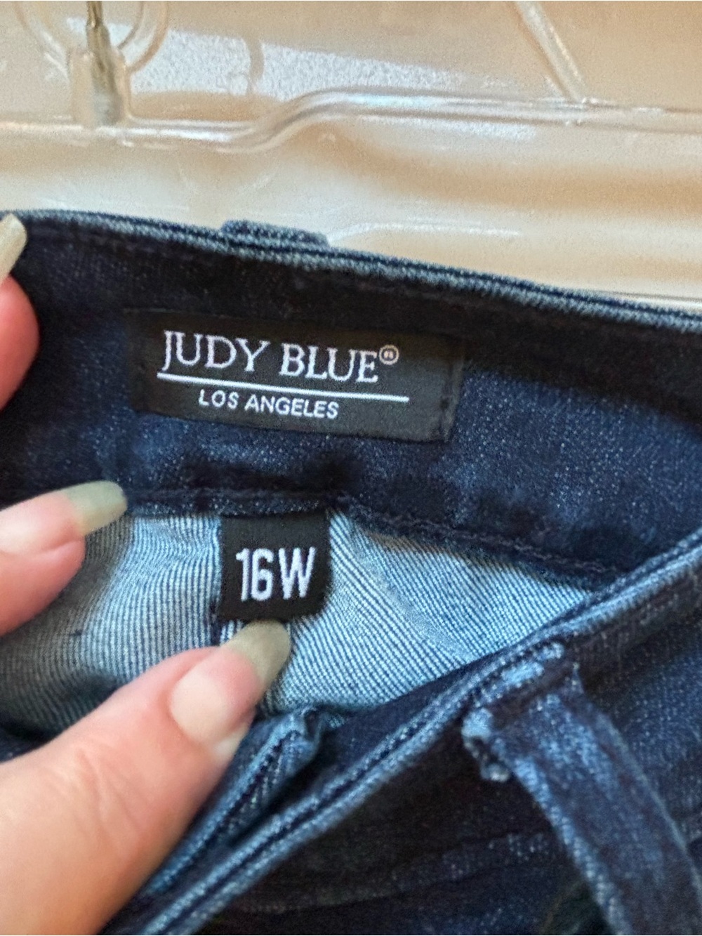 Judy Blue NEW Cool Boyfriend Fit High Waist Jeans Dark Wash Stretch 16W - Picture 9 of 16